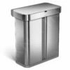 Simplehuman Pattumiere - Pattumiera Touchless Differenziata, Con Comando A Voce E Sensore Di Movimento, 58 L, Acciaio Inox Spazzolato ST2036 -franke Shop 00cb9bf63b2c61c898522099