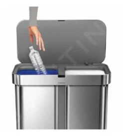 Simplehuman Pattumiere - Pattumiera Touchless Differenziata, Con Comando A Voce E Sensore Di Movimento, 58 L, Acciaio Inox Spazzolato ST2036 -franke Shop 01fce8d9a4a394f395b8305d