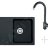 Franke Set - Set Per Cucina T29, Lavello In Tectonite OID 611-62, Nero + Miscelatore FP 9000, Onyx NEW 114.0366.037 -franke Shop 020baaeb17efac5605cdbe66