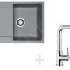 Franke Set - Set Da Cucina G40, Lavello In Granito MRG 611, Grigio Pietra + Miscelatore FN 0147.031, Cromo 114.0283.437 -franke Shop 02747d08136ecf59a38b93cf