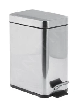 Aqualine Simple Line - Pattumiera, 5l, Acciaio Inox Lucido GAQ005
