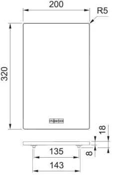 Franke Accessori - Tagliere ALL-IN, Marrone 133.0655.221 -franke Shop 07d625dc66104443dacda922