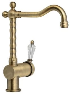 Sapho Kirké - Miscelatore Da Lavello, Leva Krystal, Bronzo KI14KB