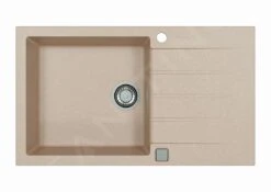 Alveus Cadit - Lavello In Granito 860x500 Mm, Con Comando Dello Scarico, Terra 1132028