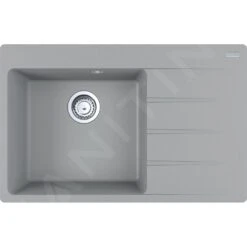 Franke Set - Set G218, Lavello In Fragranite CNG 611-78 TL/2 E Miscelatore FP 0408.031, Pietra Grigia/cromo 114.0650.817 -franke Shop 18c0a69b2cf4f43f3bb029b1