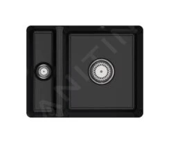 Villeroy & Boch Subway 60 - Lavello In Ceramica 55x44 Cm, CeramicPlus, Ebony 675801S5