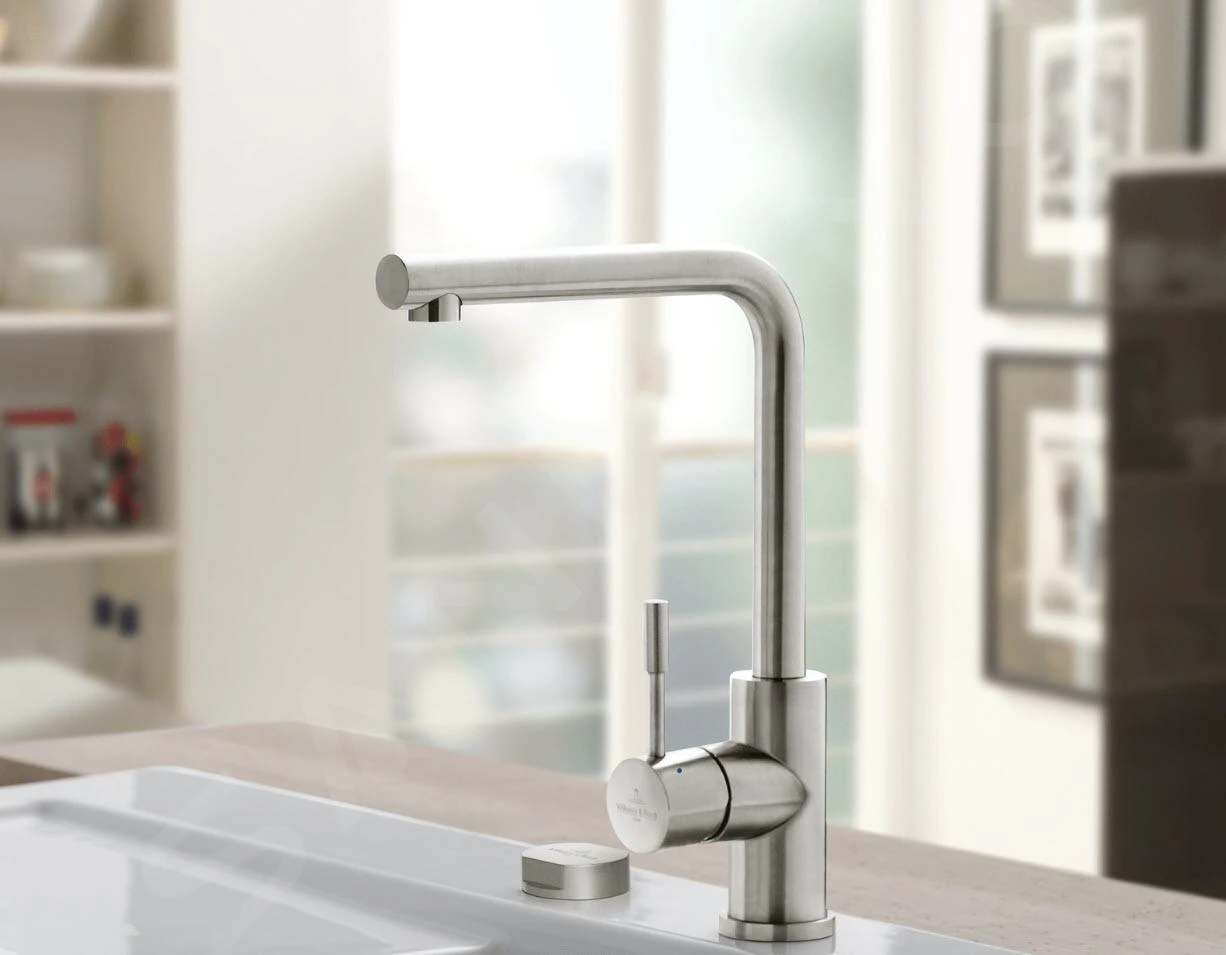 Villeroy & Boch Modern Steel - Miscelatore Da Lavello, Acciaio Inox 966801LC 8 Villeroy & Boch Modern Steel - Miscelatore Da Lavello, Acciaio Inox 966801LC - immagine 6