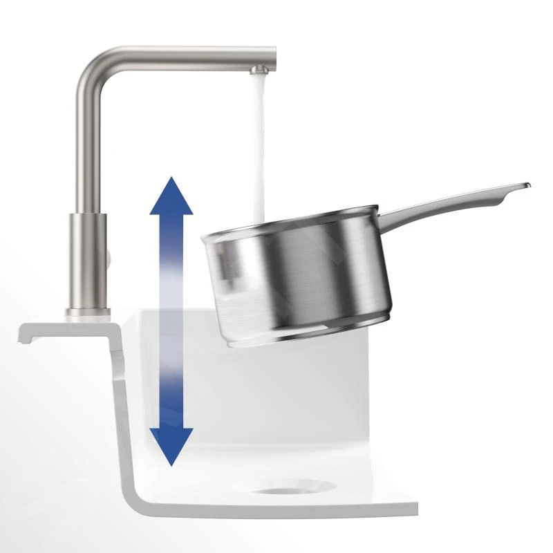 Villeroy & Boch Modern Steel - Miscelatore Da Lavello, Acciaio Inox 966801LC 5 Villeroy & Boch Modern Steel - Miscelatore Da Lavello, Acciaio Inox 966801LC - immagine 3