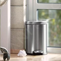 Simplehuman Pattumiere - Pattumiera 4,5 L, Acciaio Inox Spazzolato CW1852CB -franke Shop 2b18233850ca4d615f4481a9