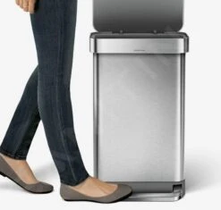 Simplehuman Pattumiere - Pattumiera Differenziata, Con Portasacchetti, 58 L, Acciaio Inox Spazzolato CW2025 -franke Shop 33221e805f133339cb61622c