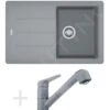 Franke Set - Set Da Cucina G57, Lavello In Granito BFG 611-78, Grigio Pietra + Miscelatore FC 9547, Grigio Pietra 114.0323.918
