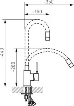 Novaservis Ferro - Miscelatore Da Lavello Con Braccio Di Erogazione Flessibile, Blu/cromo 70710,0MD -franke Shop 37b5e812b433d57332f168cd