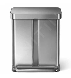 Simplehuman Pattumiere - Pattumiera Differenziata, Con Portasacchetti, 58 L, Acciaio Inox Spazzolato CW2025 -franke Shop 3869b507b155de043a298872