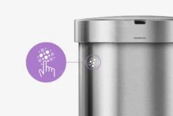 Simplehuman Pattumiere - Pattumiera Touchless Con Sensore Di Movimento, 45 L, Acciaio Inox Spazzolato ST2009 -franke Shop 3b0155da9f151690679ed0ec