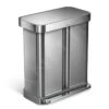 Simplehuman Pattumiere - Pattumiera Differenziata, Con Portasacchetti, 58 L, Acciaio Inox Spazzolato CW2025 -franke Shop 3c458787a5e39194c89d8aa6