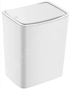 Aqualine Accessori - Pattumiera Touch 8,5 L, Bianco TRN-183-06