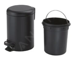 Sapho Accessori Bagno Gedy - Pattumiera Potty 3 L, Soft Close, Nero Opaco 320914 -franke Shop 3ff196d6d2727bc22fec2939