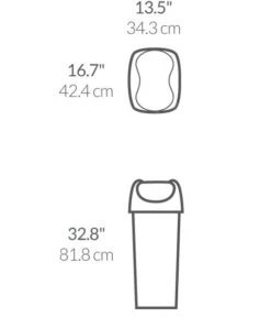 Simplehuman Pattumiere - Pattumiera 60 L, Nero CW1333 -franke Shop 4194dcabc6c90e87973d4326