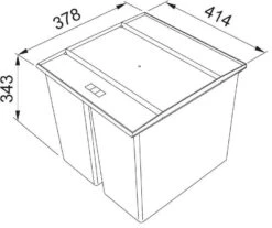 Franke Differenziatori - Pattumiera Incorporata Easysort 450-2-0 121.0494.182 -franke Shop 450bdd8b6a0e7632f74b756f