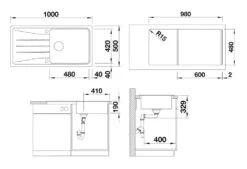 Blanco Sona XL 6 - Lavello In Silgranit, 1000x500 Mm, Bianco Fine 527158 -franke Shop 4787c87acb2b38e01bb1f3d1