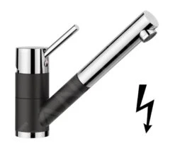 Blanco Antas S - Miscelatore Da Lavello Con Bocca Di Erogazione Estraibile, Antracite/cromo 516772