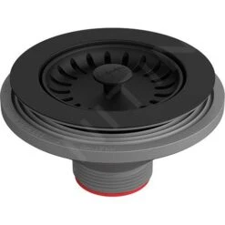 Franke Accessori - Piletta A Setaccio Colorline, Nero Opaco 112.0668.276