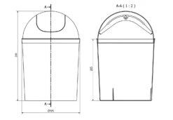Aqualine Accessori - Pattumiera Apertura A Spinta 5 L, Plastica Bianca 20309 -franke Shop 5515de0f6db360b8fd2d5d61
