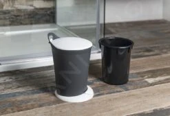 Aqualine Accessori - Pattumiera Pedal 6 L, Antracite/bianco TRN-079-04 -franke Shop 55b913dd96014ebe06f885b1