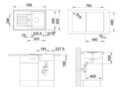 Blanco Zia 45 - Lavello In Silgranit, 780x500 Mm, Bianco 514726 -franke Shop 5fc2220fa6a78a02ac6ef395