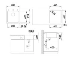 Blanco Naya 45 - Lavello In Silgranit, 510x465 Mm, Nero 526572 -franke Shop 649d909a09fabf6e158efed3
