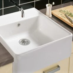 Villeroy & Boch Lavelli - Lavello In Ceramica 63x60 Cm, CeramicPlus, Stone White 632061RW -franke Shop 652413c0331bc46e792c7e70