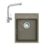 Franke Set - Set G242, Lavello In Fragranite MRG 610-37 RTL E Miscelatore Samoa, Cashmere/cromo 114.0675.645