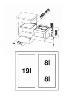 Blanco Flexon II - Pattumiera Ad Incasso, 35 L 521470 -franke Shop 6b5aa98cef13da2ff4b18374