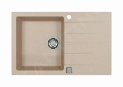 Alveus Cadit - Lavello In Granito 790x500 Mm, Con Comando Dello Scarico, Terra 1132023