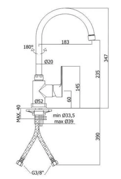 Paffoni Blu - Miscelatore Da Lavello, Cromato BLU180CR -franke Shop 6ec24a720a897a84cba0e2d1