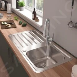 Hansgrohe Lavelli - Lavello Ad Incasso S4113-F340 Con Gocciolatoio E Scarico Automatico, Acciaio Inox 43337800 -franke Shop 72c3062a30aba7b6e47eac9c