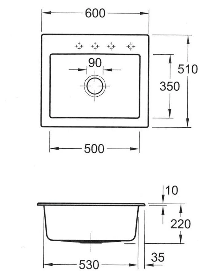 Villeroy & Boch Subway 60 - Lavello In Ceramica 60x51 Cm, CeramicPlus, Cromite 330901J0 4 Villeroy & Boch Subway 60 - Lavello In Ceramica 60x51 Cm, CeramicPlus, Cromite 330901J0 - immagine 2