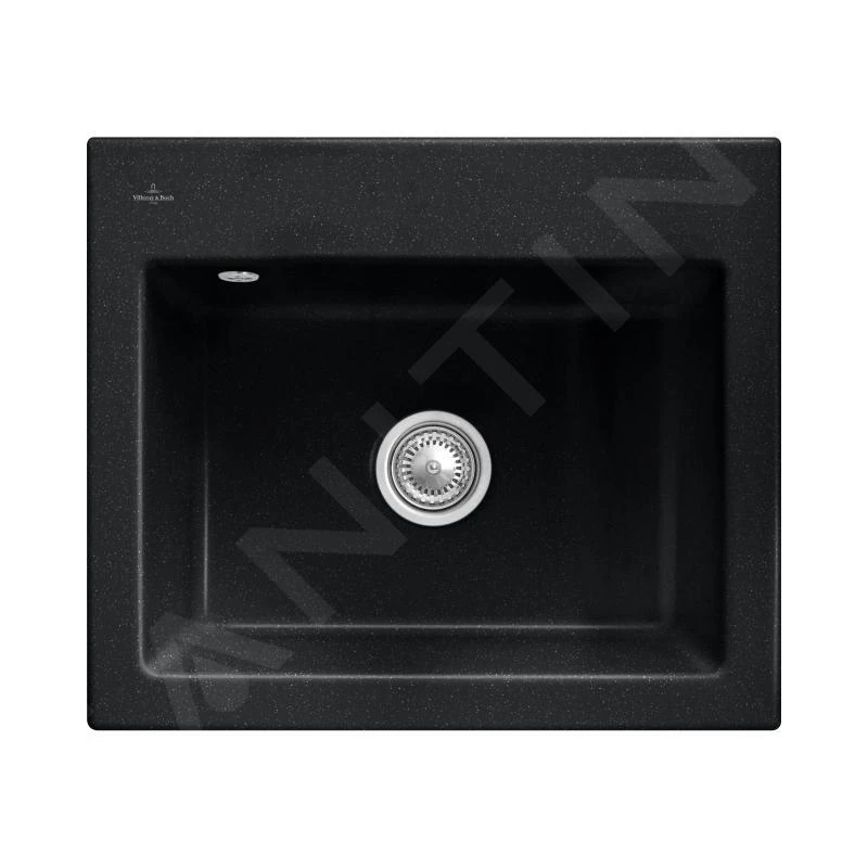 Villeroy & Boch Subway 60 - Lavello In Ceramica 60x51 Cm, CeramicPlus, Cromite 330901J0 3 Villeroy & Boch Subway 60 - Lavello In Ceramica 60x51 Cm, CeramicPlus, Cromite 330901J0