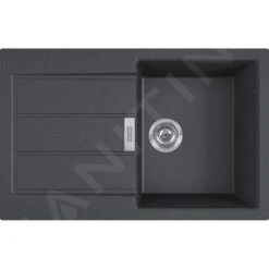 Franke Sirius 2.0 - Lavello In Tectonite S2D 611-78, 780x500 Mm, Nero 143.0613.582