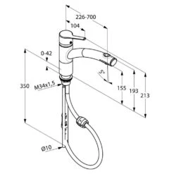 Kludi Trendo - Miscelatore Monocomando Per Lavello, Con Doccetta Estraibile, Cromato 335810575 -franke Shop 7870d3218a1b6e2909da7503