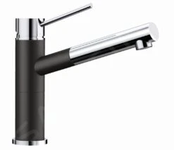 Blanco Alta S - Miscelatore Da Lavello Con Bocca Di Erogazione Estraibile, Nero/cromo 526161