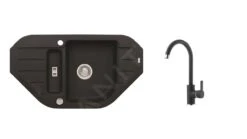 Alveus Set - Set Lavello Niagara 60 E Miscelatore Tonia, Carbon SETA166