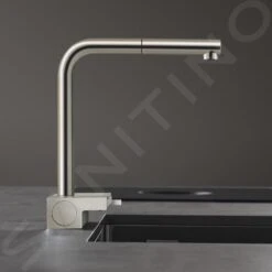Hansgrohe M81 - Miscelatore Da Lavello Aquno Select Con Bocca Di Erogazione Estraibile E Getto Doccia Piatto, SBox, Simil Inox 73830800 -franke Shop 8ee67e91c6ccd78381a024af