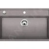 Blanco Dalago 8 - Lavello In Silgranit, 815x510 Mm, Con Comando Di Scarico, Color Alluminio 516630