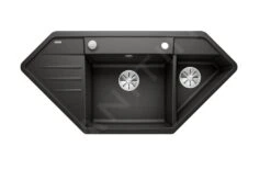 Blanco Lexa 9 - Lavello In Silgranit, 1070x510 Mm, Con Comando Remoto Dello Scarico, Nero 525910