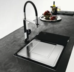 Franke Accessori - Gocciolatoio Estraibile, 326x440x22 Mm, Acciaio Inox/plastica Nera 112.0204.360 -franke Shop 9bef35671a8a849f23681a13