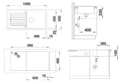 Blanco Zia XL 6 - Lavello In Silgranit, 1000x500 Mm, Con Comando Di Scarico, Caffé 517567 -franke Shop a305600333aa13610fd80f9a