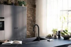 Hansgrohe Aqittura M91 - Miscelatore Da Lavello, Con Bocca Di Erogazione Estraibile, SodaSystem, SBox, Nero Opaco 76806670 -franke Shop a49e4697f2dd45759b6f058d