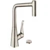 Hansgrohe M71 - Miscelatore Da Lavello A 2 Fori M7120-H320 Con Doccetta Estraibile, SBOX, Simil Inox 73806800