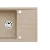 Alveus Set - Set Lavello Intermezzo 130 E Miscelatore Tonia, Beige SETA025
